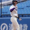 【ドラフト】明大・岡田啓吾「100万ドルの足」の異名　ジュニアオリンピック100ｍで９位