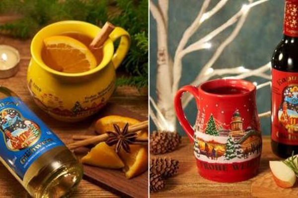 カルディから温めて飲むグリューワインとカップのセットが2ヶ月連続で登場 11月はマグカップと 12月はビアマグがセットに 落穂log