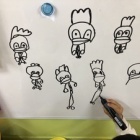 『『子供達と懐かしい絵描き歌をしました⭐️』折り紙や、紙芝居、絵本、童謡 私の特技は、いま輝き出す』の画像