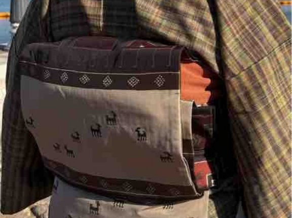 冬が近いので郡上紬を着ました