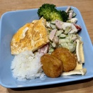 ちょいとジャンクな朝食♪＠家ごはん