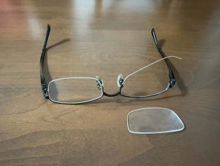 コケて倒れて・・・