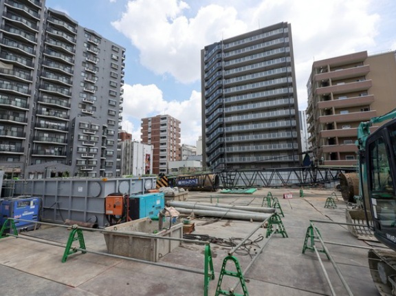 地上19階、高さ59m「(仮称)千葉市中央区富士見１丁目計画 新築工事」大和ハウス工業による千葉市文化交流プラザ跡地のタワマン（2026.8.9）