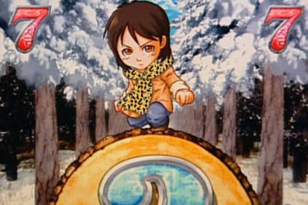 Crぱちんこ冬のソナタm62tf2 豹柄マフラー りーち 立直 リーチ