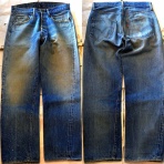 ジーンズリペア・チェーンステッチの裾直し承ります     Repair&Vintage  JUKE BOX