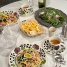 ポパイスパゲティーとスタミナサラダの夜ごはん