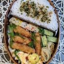 あとから重なりが気になる～夫のお弁当509