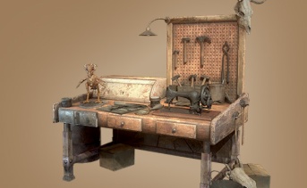 剥製の細工師の作業台