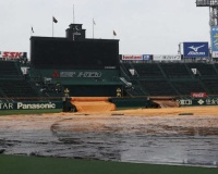 甲子園、ほぼ降雨中止