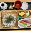 北斗市七重浜7丁目 七重浜のとや その7 からあげにんにく醤油丼(Aセット)1,680円 寿司そばセット1,330円