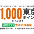 東京アプリ生活応援事業で11000円分のポイント貰える！急げ
