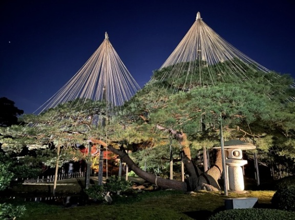 大晦日から元日は『兼六園』と『金沢城』が終夜開園！『兼六園』は年末年始無料開園へ！12月31日～1月3日。『金沢城』ではライトアップも実施！12月27日〜1月3日。