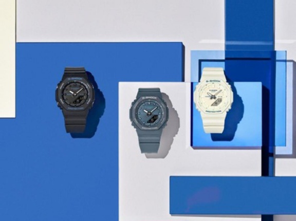 １月新作おさらい、その７！カジュアルシーンを彩るearthblueをテーマにしたを小さめのカシオークが登場。アクティブな女性におすすめのG-SHOCK。