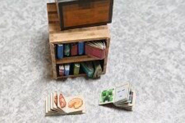 ペーパー ミニ本付き本棚 ボケっとマイクラ