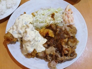 ■門前仲町の「まつむら」で、デカ盛り生姜焼き＆チキン南蛮！