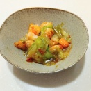 エビレタスの豚キムチ味炒め