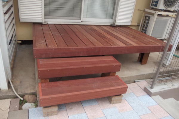 ウッドデッキ体験談 ハードウッドによる