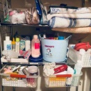 洗濯機上の棚リセット①