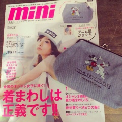 mini8月号に掲載☆