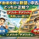 【初心者向け】新築vs中古の不動産投資｜利回り・節税・融資でわかる最適解