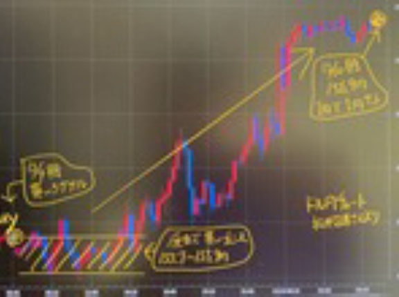 【為替ドル円】円安予想的中！100ロットあたり1日で利益100万円（昨朝155.9→今朝156.9）
