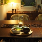 一人晩ごはんは簡単に！残り物を丼物にアレンジ。