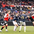 先発復帰の上田綺世は再三のチャンスを活かせず…数的有利のフェイエノールトが終了間際のPK弾でなんとか勝利。渡辺剛はフル出場