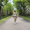 郡上紬と紙布の帯でニトリへ