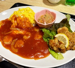 温泉しんわの湯に併設の北斗市東前「お食事処 秋田屋」で日替わりランチを