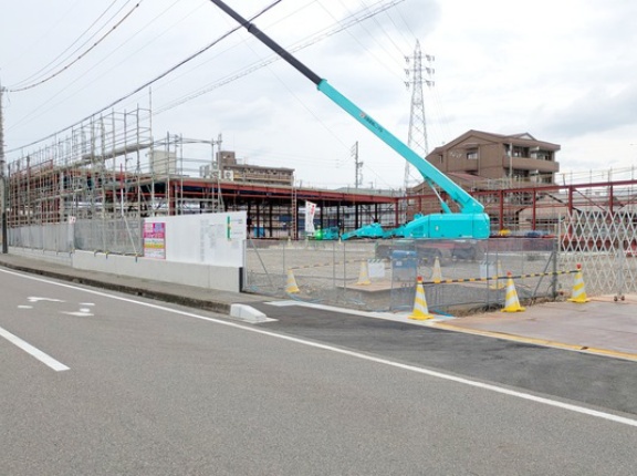 今冬オープン予定のドラッグコスモス小牧岩崎店。いよいよ建物の工事に（小牧市岩崎）