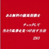 『ある無料の競馬指数をチェックして当たり馬券を見つけ出す方法　【新作】　検証レビュー』の画像