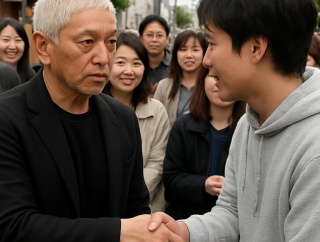 松本人志、青森に突如現れ騒然「一番後悔していることは」直球質問に回答 ファンと握手や撮影で交流も   #芸能
