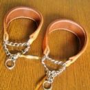 テリア用にハーフチョーク首輪のお直し加工を承りました