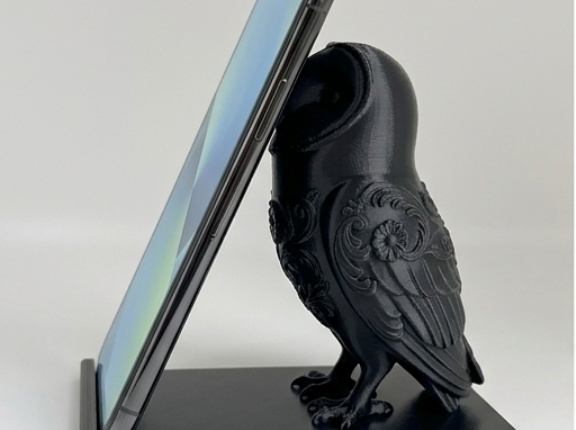 メンフクロウのルネサンス肖像画スマホスタンドができました！