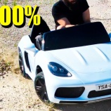 『ポルシェっぽい子供用電動カーを改造してみた』の画像