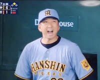 【絶叫】木浪の走者一掃タイムリーに藤川監督も大喜びしてこの表情wwwwww