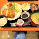 【和食さと】厚切りおろしとんかつ定食+うずら串カツ2