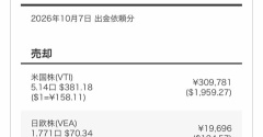 WealthNaviから初めて出金！30万円を取り崩した理由