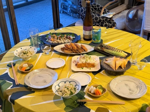 名古屋の手羽先とか居酒屋さん風の夜ごはん