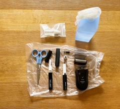 ひげ剃りセットの後始末 ／ プレ介護