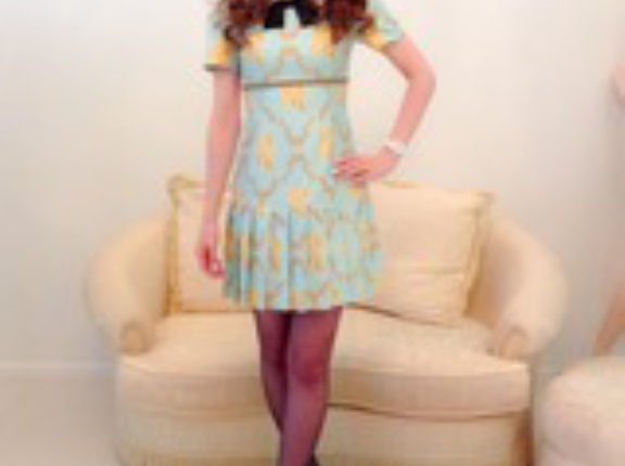 ☆Sale80%OFF★コンチネンタルガールワンピ★ベルサイユローズ柄ミントゴールド、38サイズがラスト1枚☆