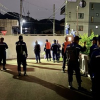 大宮陸閘の操作訓練・施設点検