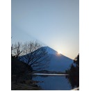 田貫湖、富士山、日の出
