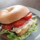 手作りベーグルサンド