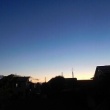 今日の月と夕暮れ