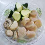 旨みが凝縮「ホタテとズッキーニのバター醤油炒め」
