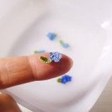 『装飾系料理男子*nob*こと3Re＋nがレース針とレース糸での編み物～♪ICHIRINKAとSANRINKA用に編みあげたパーツを縫い合わせメインパーツ化したら浸水引き締め整形作業を行っています～♪』の画像