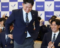 阪神ドラ1は榊原七斗（明治大）を単独指名！渡部回避wwwwwww