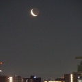 今朝は｢三日月と土星が接近｣！