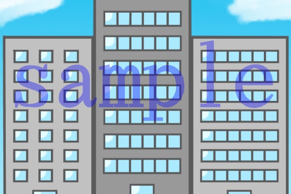 イラスト素材を作ってるブログ 高層ビル